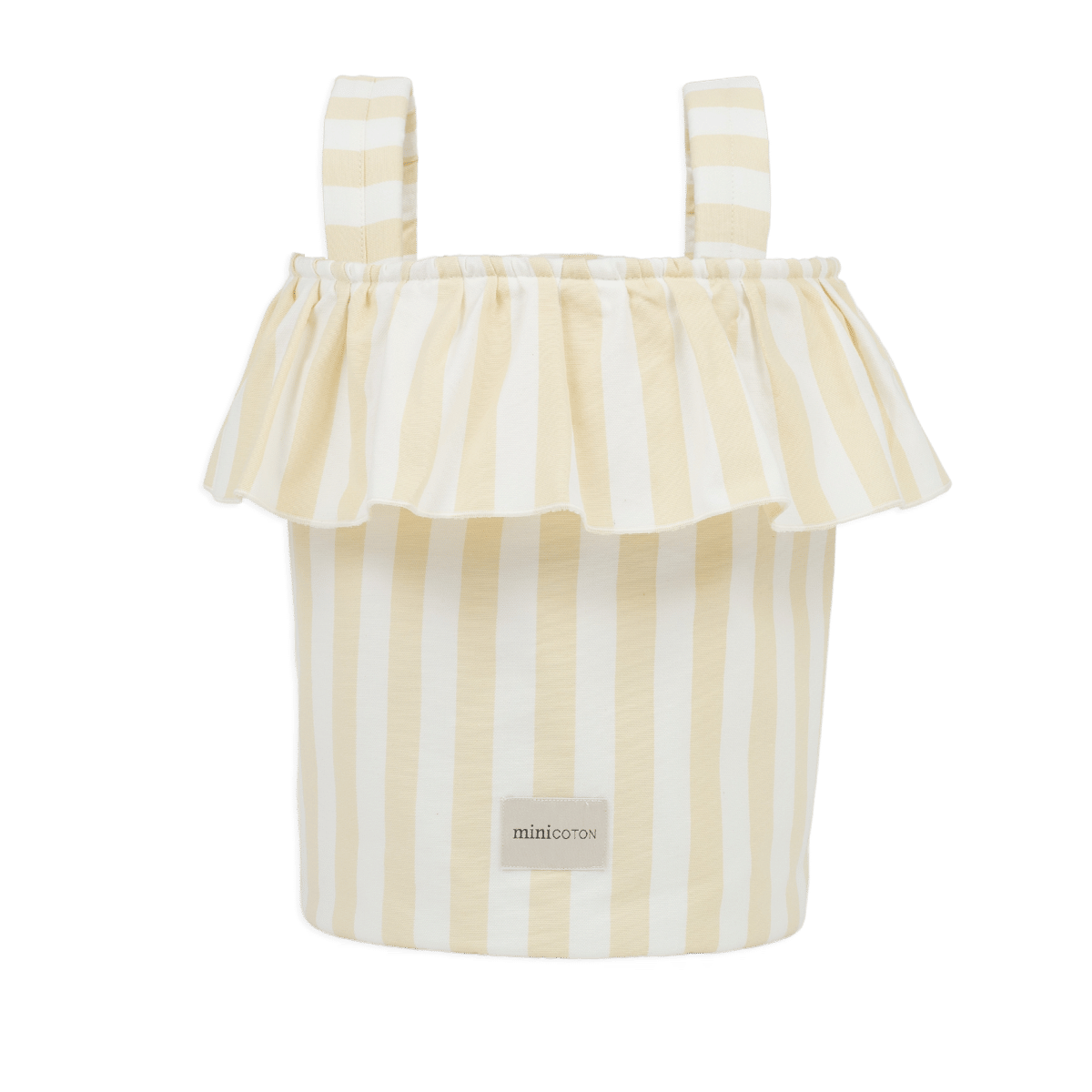Basket Rayas - Butter + White - Minicoton