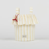 Basket Rayas - Butter + White - Minicoton