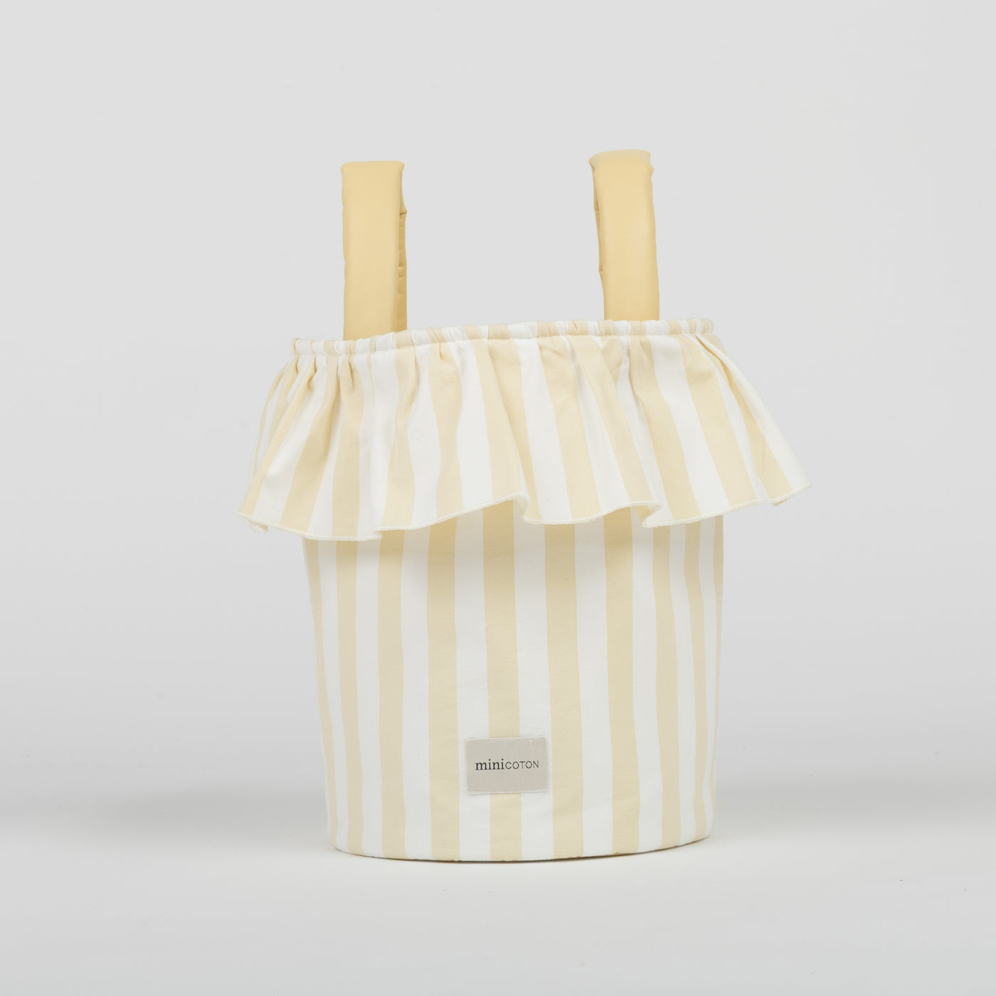 Basket Rayas - Butter + White - Minicoton