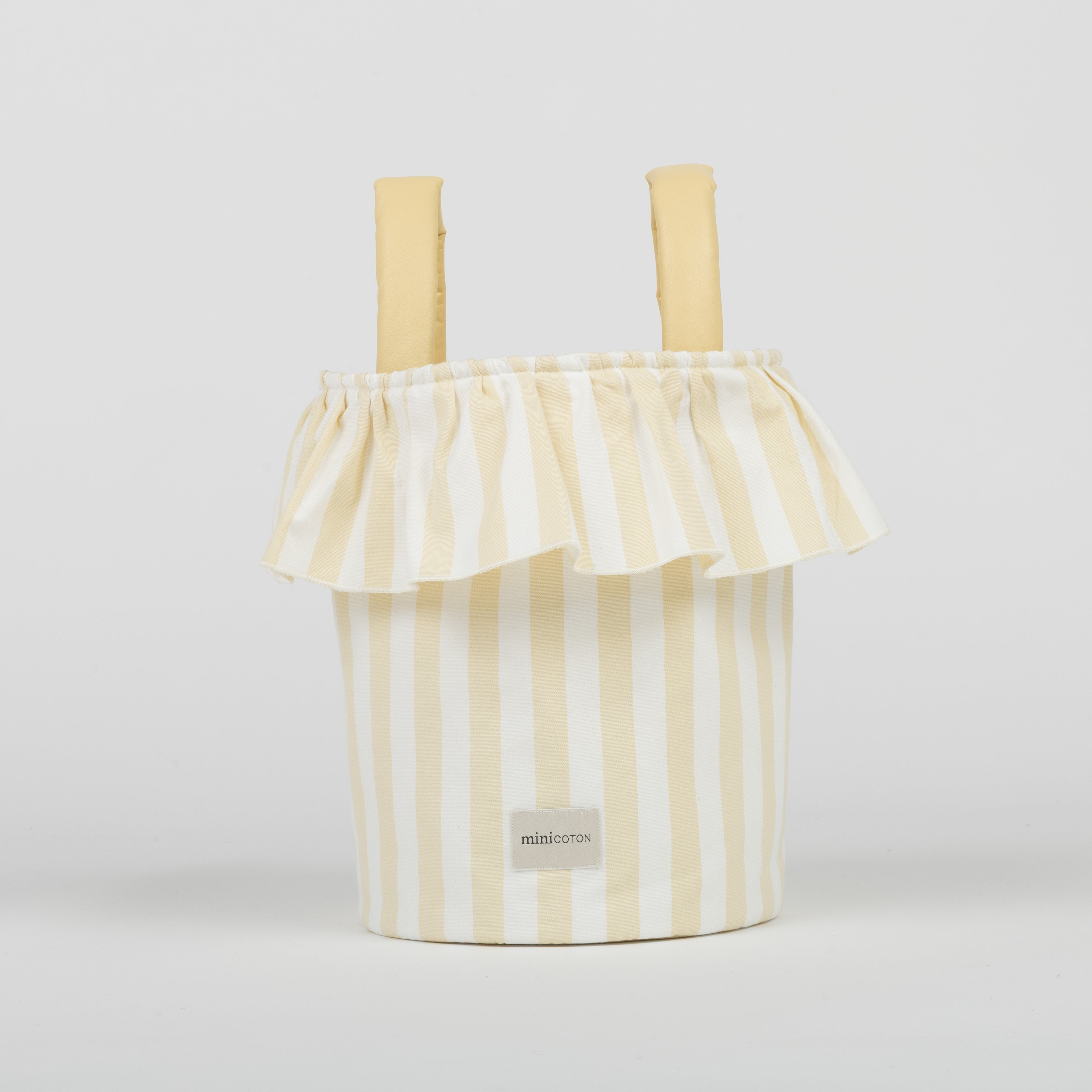 Basket Rayas - Butter + White - Minicoton
