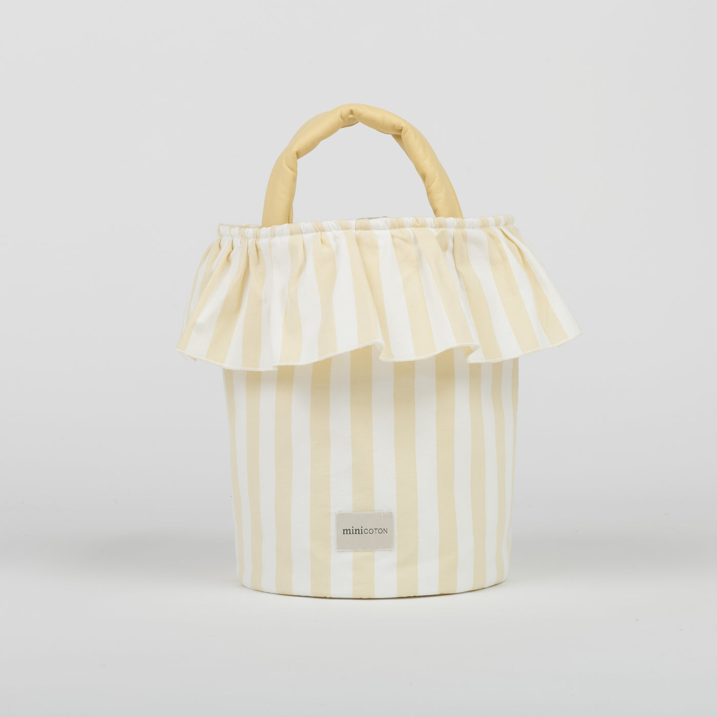 Basket Rayas - Butter + White - Minicoton