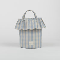 Basket Vichy - Blue + Sand - Minicoton