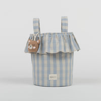 Basket Vichy - Blue + Sand - Minicoton