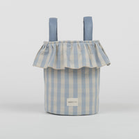 Basket Vichy - Blue + Sand - Minicoton