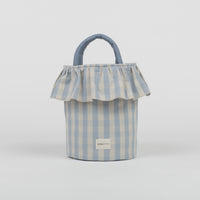 Basket Vichy - Blue + Sand - Minicoton