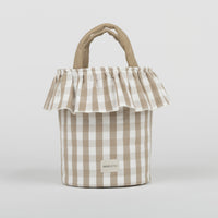 Basket Vichy - Oak + White - Minicoton