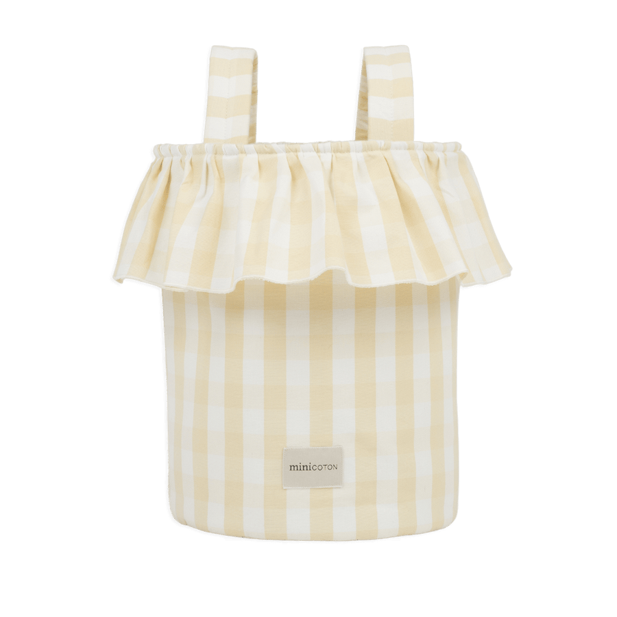 Basket Vichy - Butter + White - Minicoton