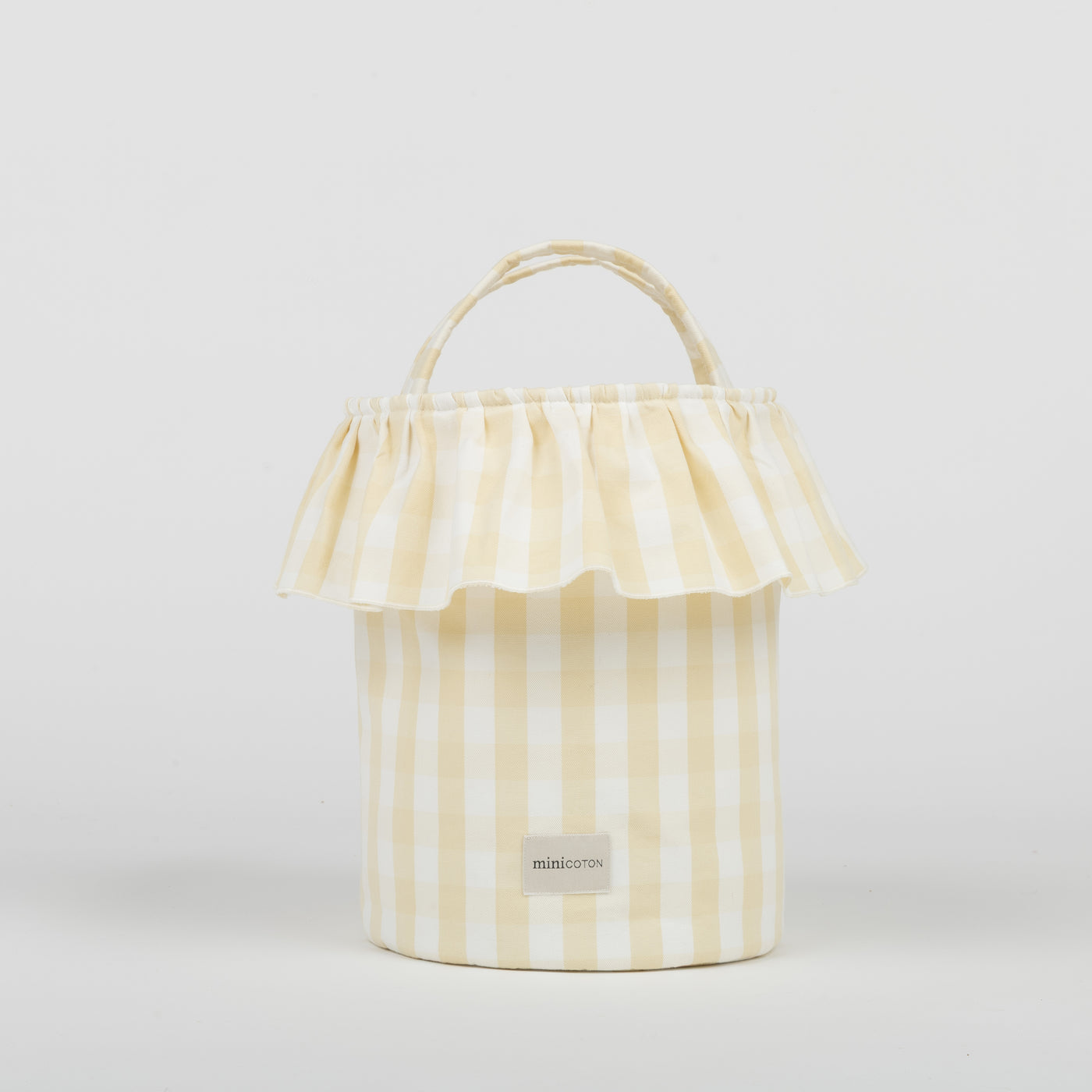 Basket Vichy - Butter + White - Minicoton