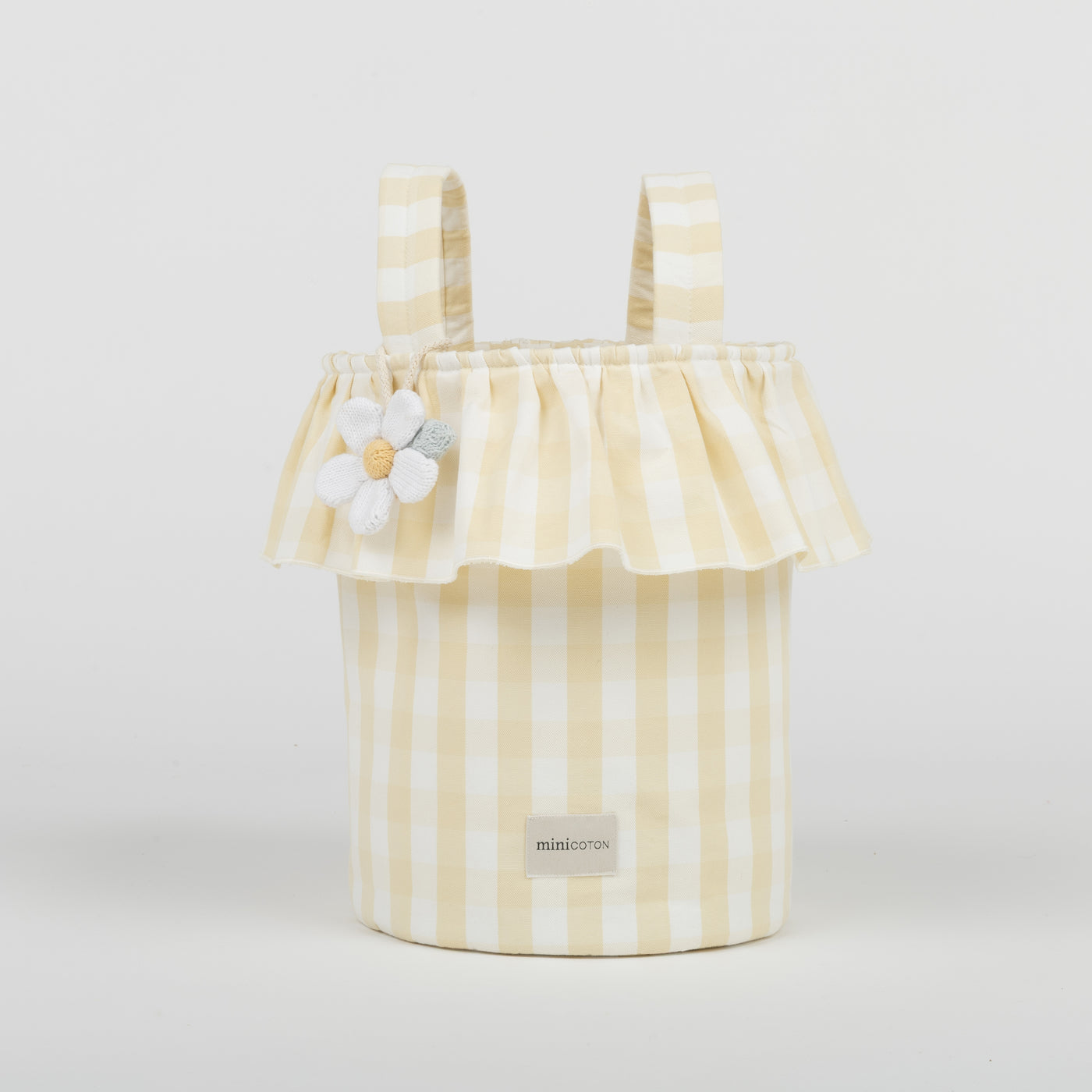 Basket Vichy - Butter + White - Minicoton