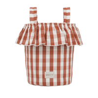 Basket Vichy - Red + Off White - Minicoton