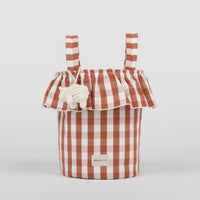 Basket Vichy - Red + Off White - Minicoton