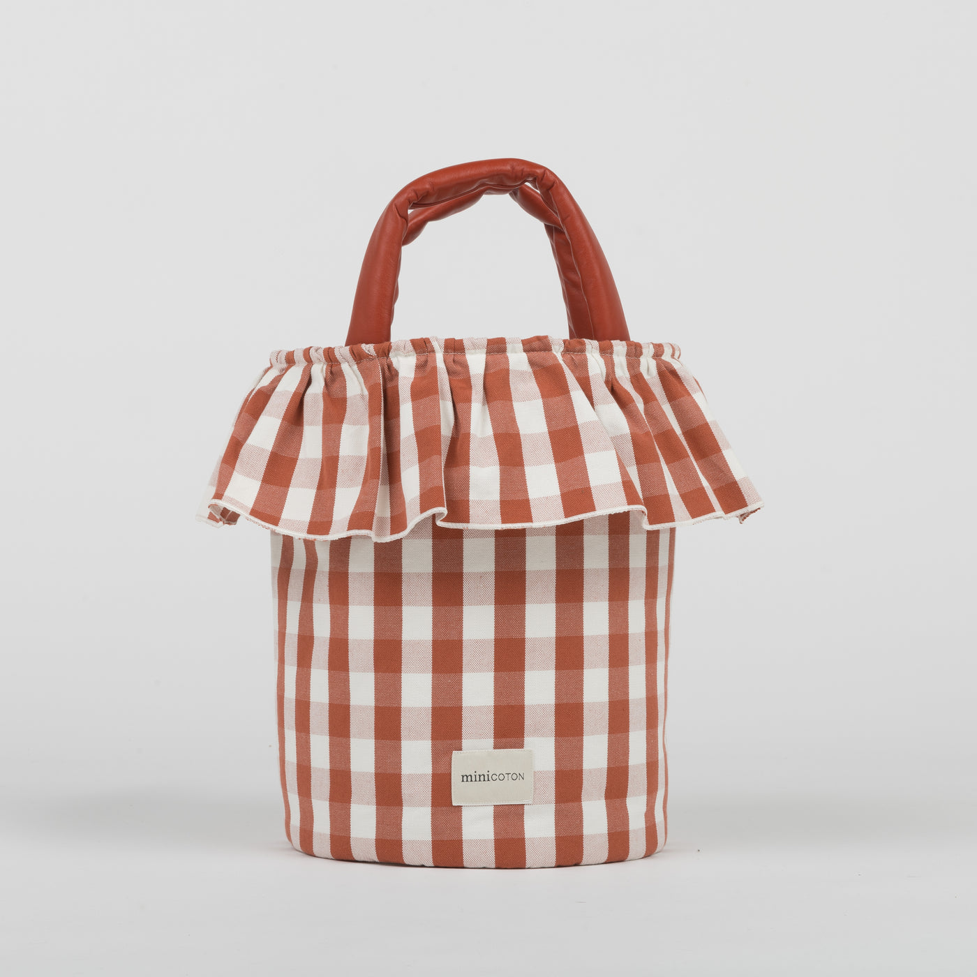 Basket Vichy - Red + Off White - Minicoton