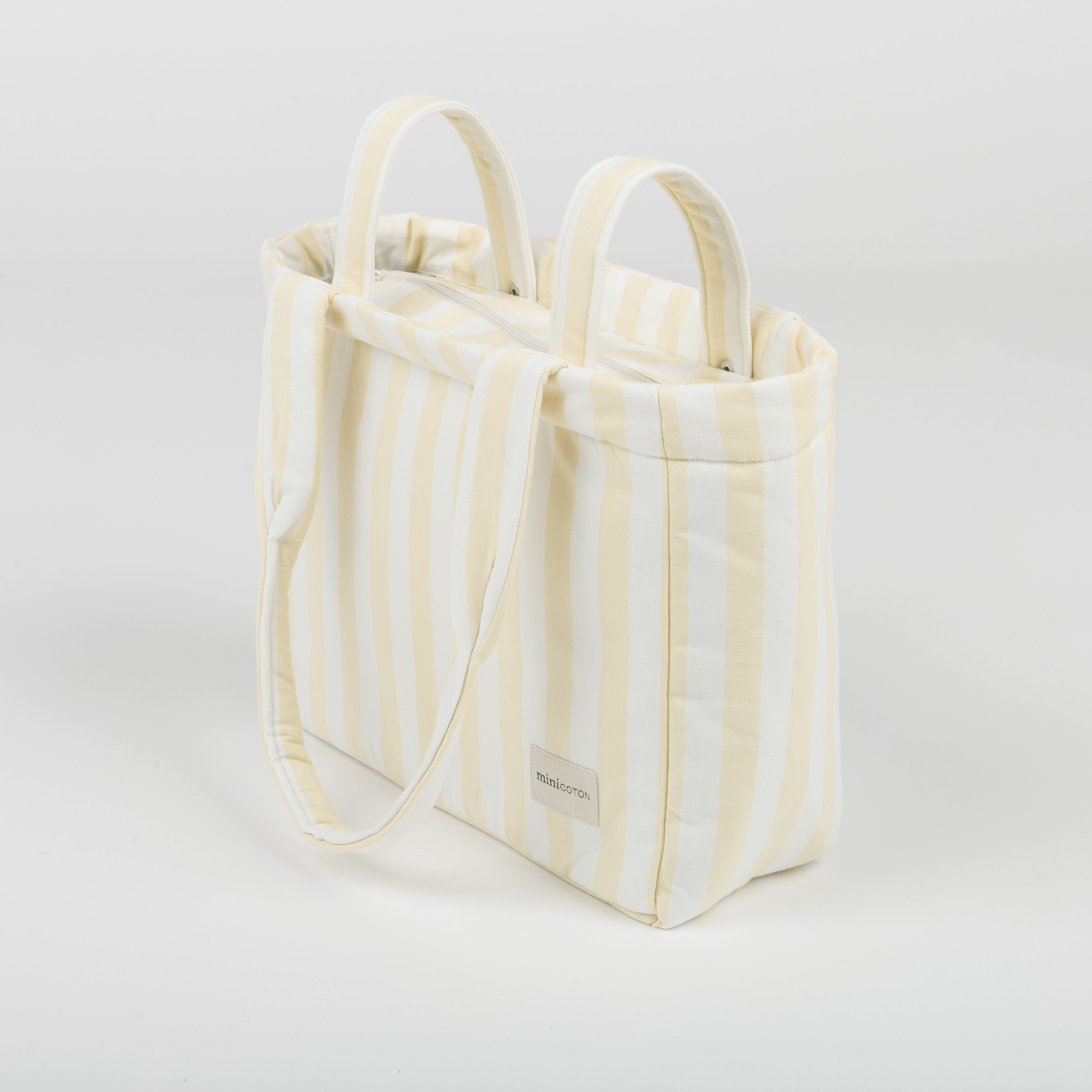 Bolsa Handle Butter + White - Minicoton