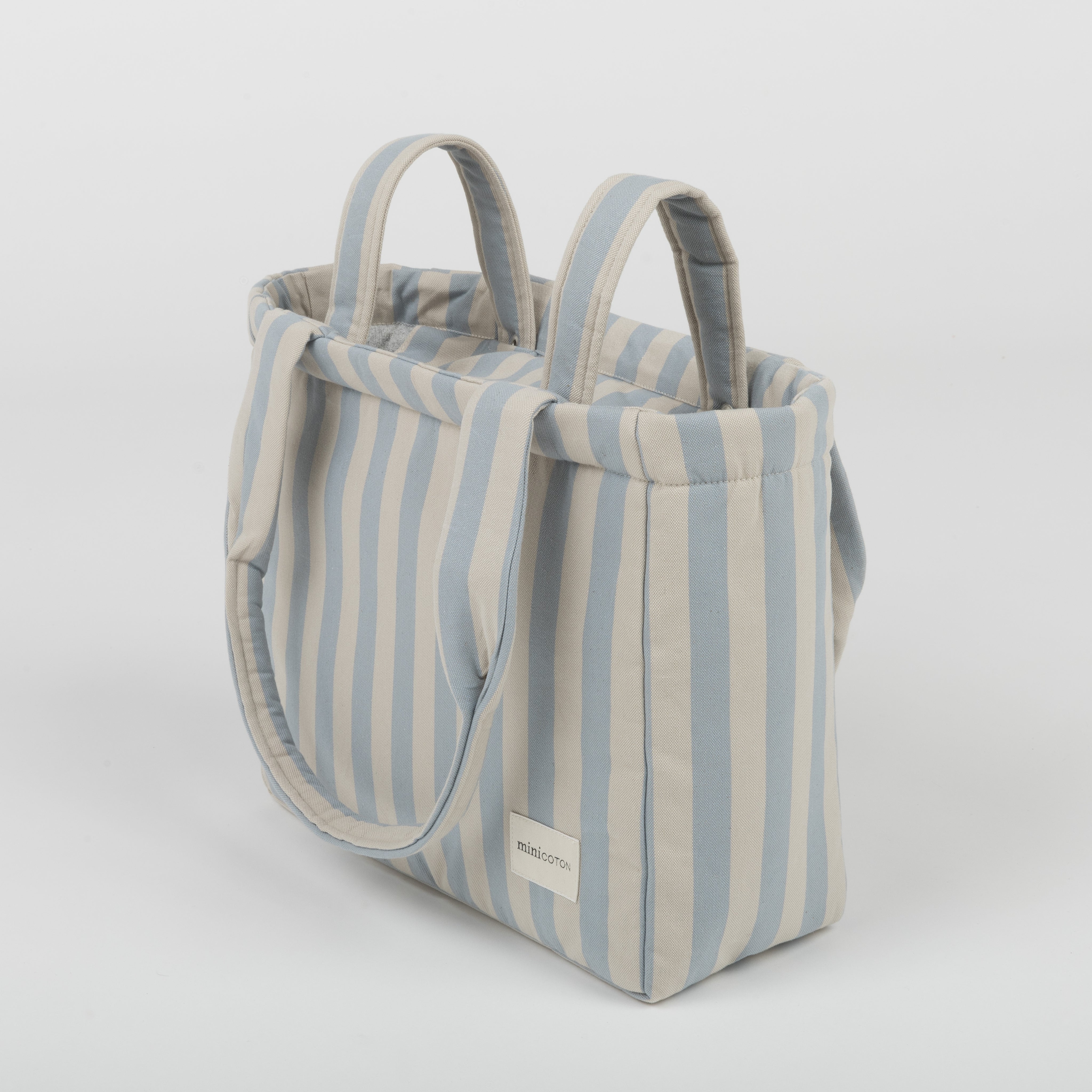 Bolsa Handle Blue + Sand - Minicoton