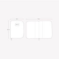 Portadocumentos Zippy Oak + White - Minicoton