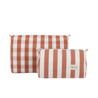 Set Neceser - Red + Off White - Minicoton