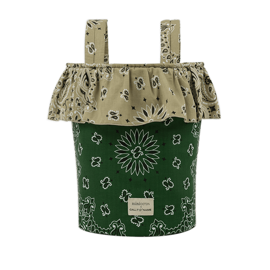 Basket - Weekend Green / Beige - Minicoton