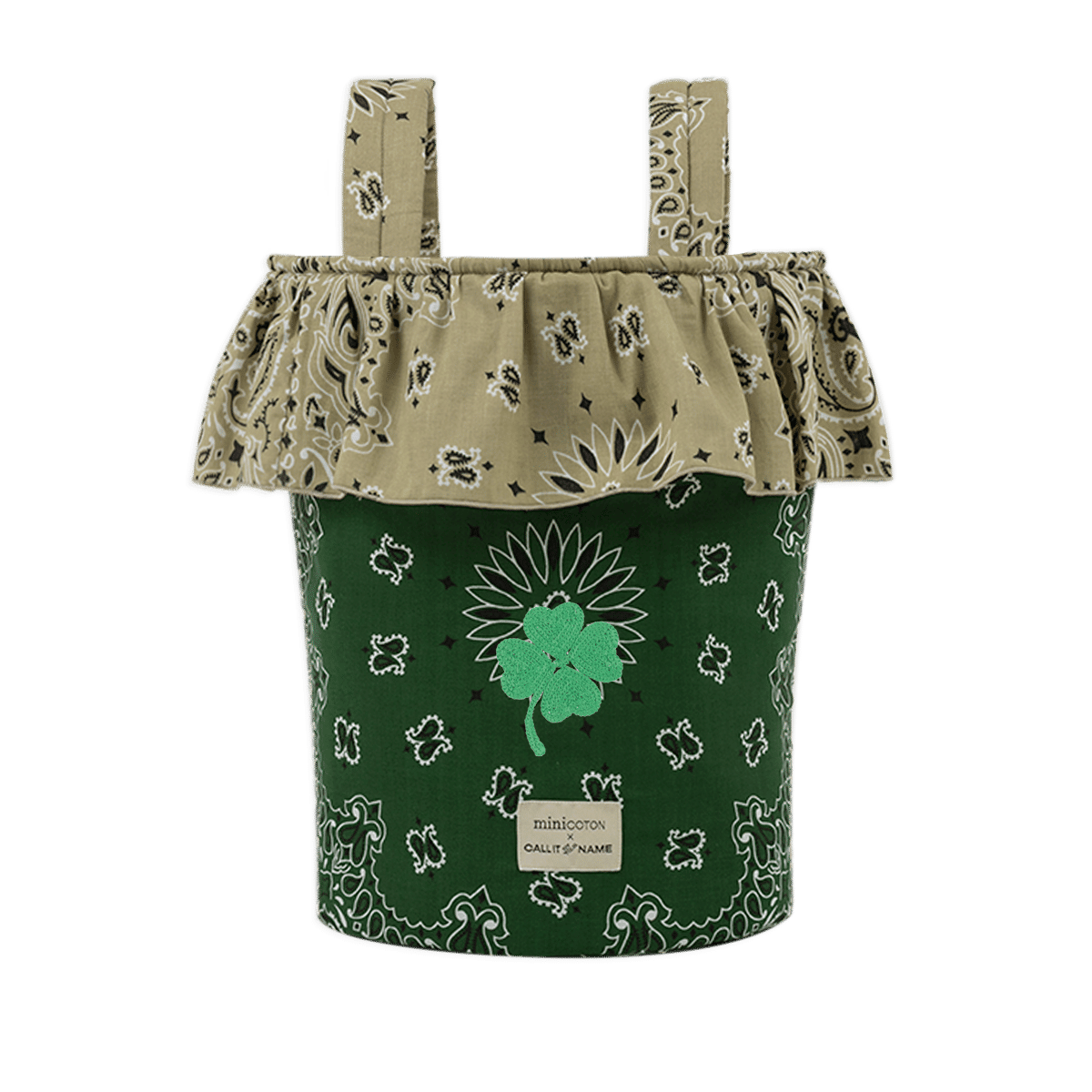 Basket - Weekend Green / Beige - Minicoton