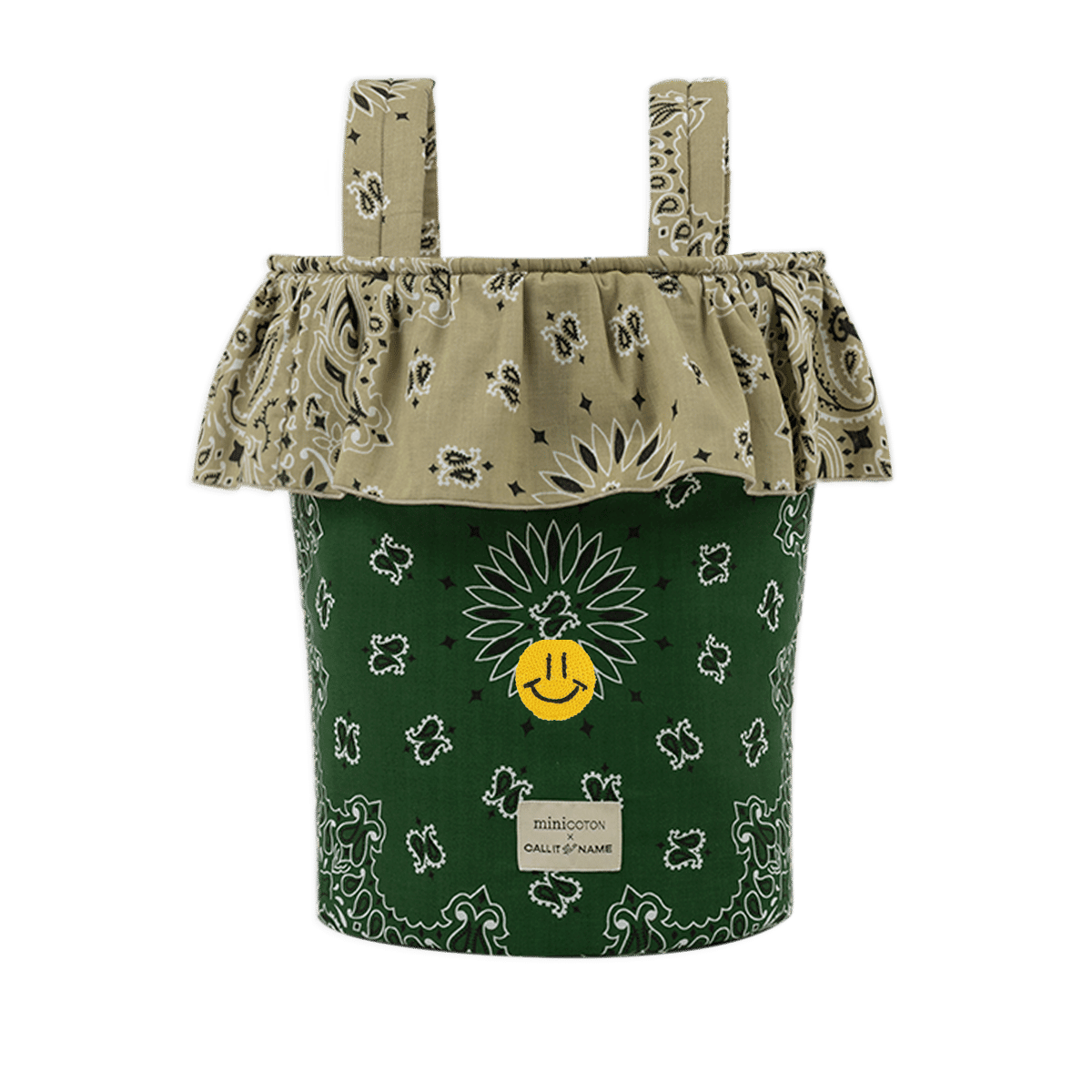 Basket - Weekend Green / Beige - Minicoton