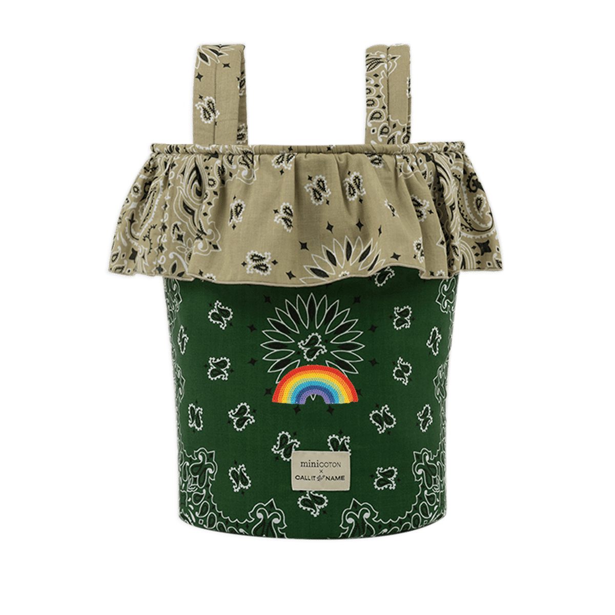 Basket - Weekend Green / Beige - Minicoton