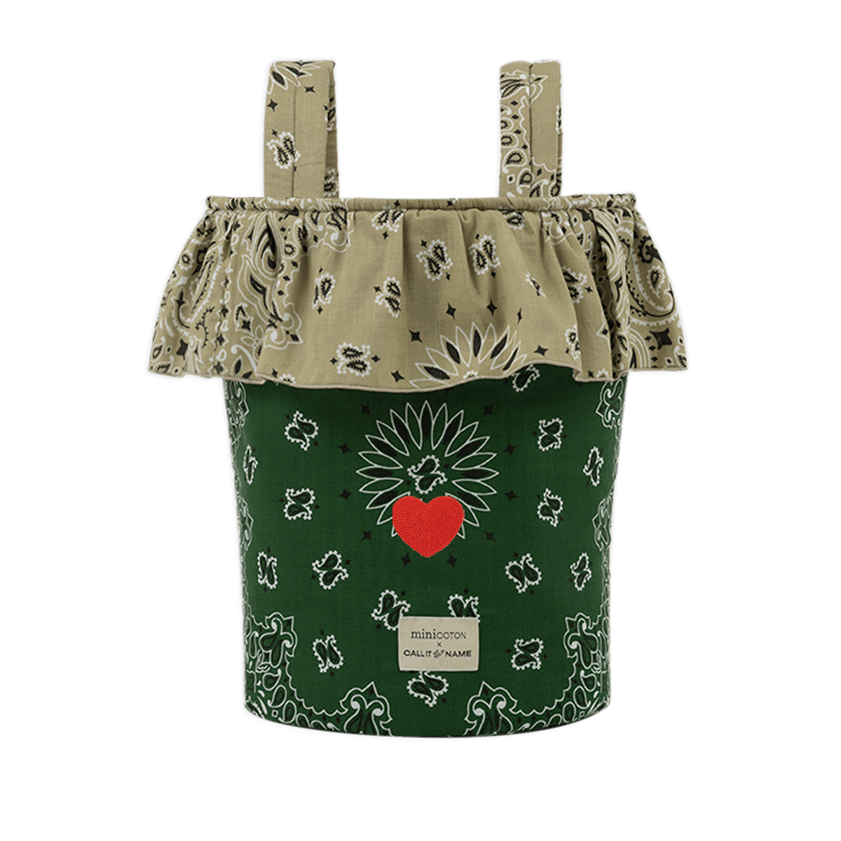 Basket - Weekend Green / Beige - Minicoton