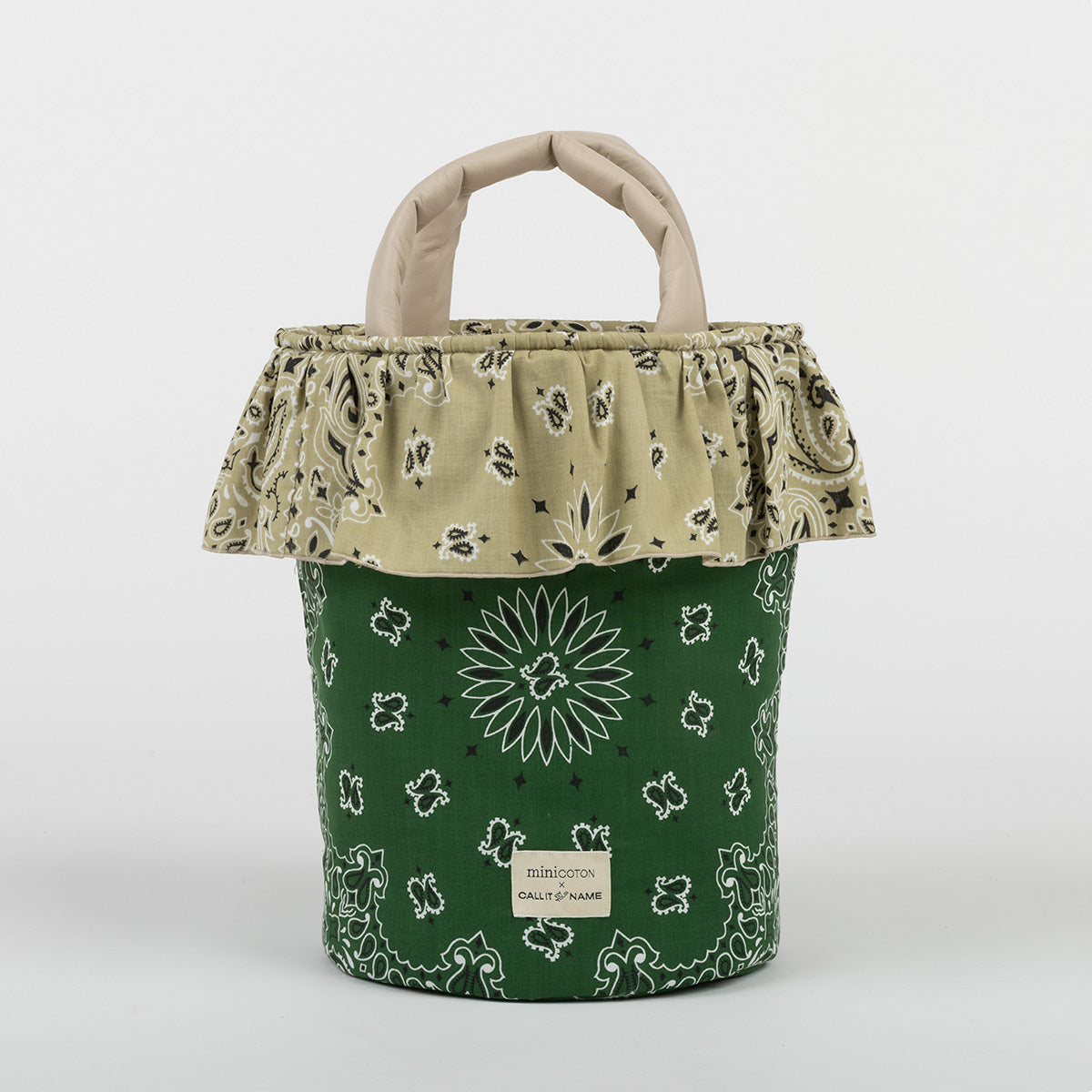Basket - Weekend Green / Beige - Minicoton