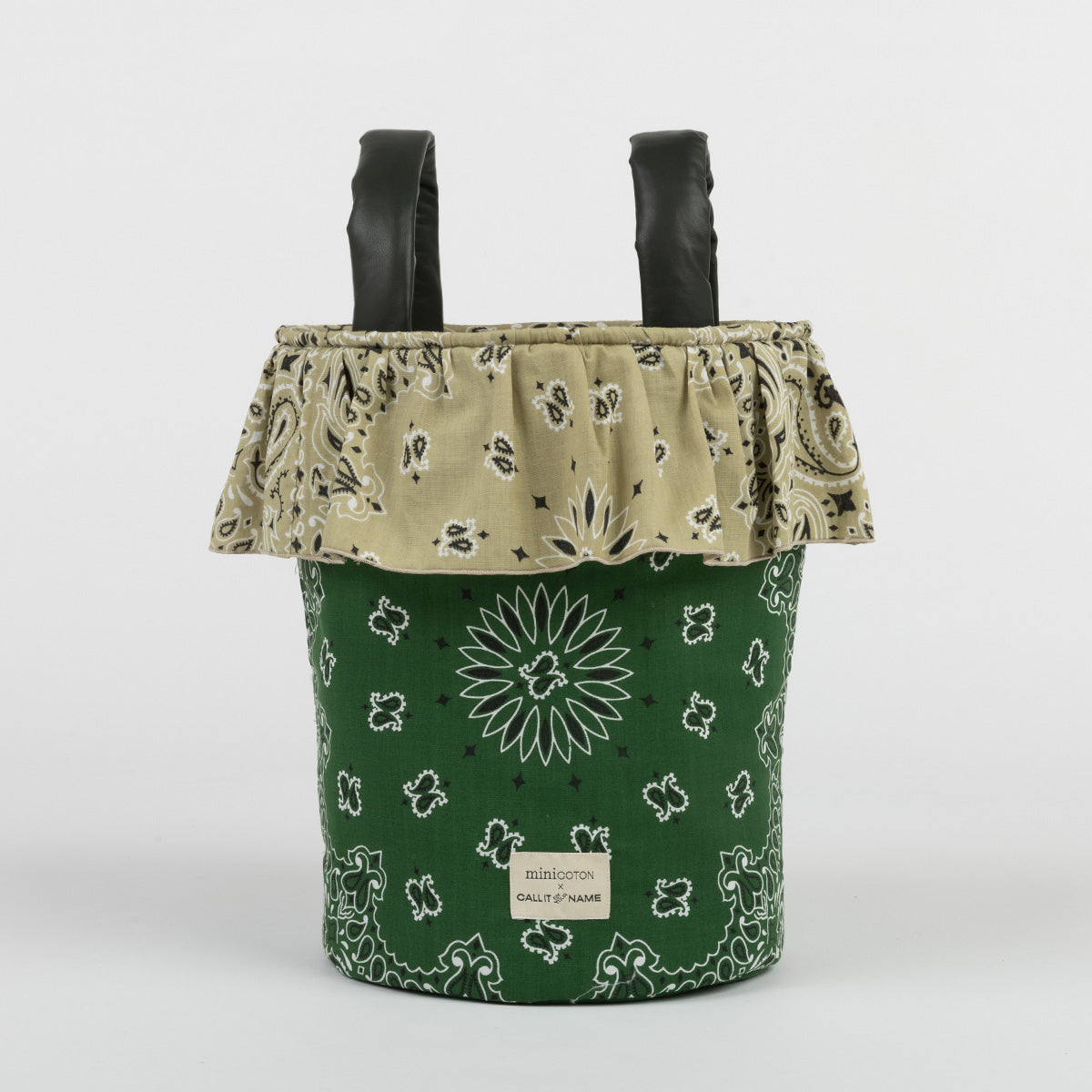Basket - Weekend Green / Beige - Minicoton