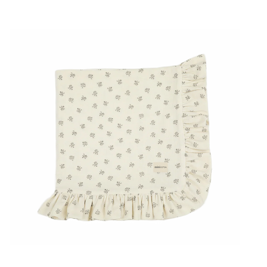 Musselin/Decke Blossom Blue