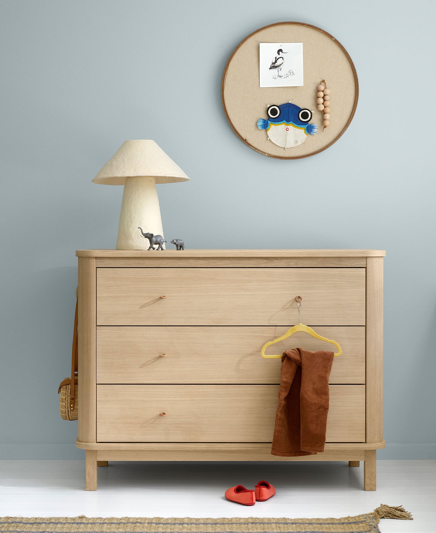 Cómoda Wood Nursery Oliver Furniture 3 Gavetas