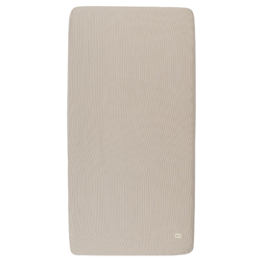 Fitted Sheet Cot 120x60 cm Beige Stripes