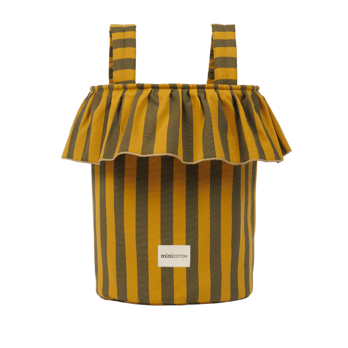 Basket Rayas - Olive + Gold