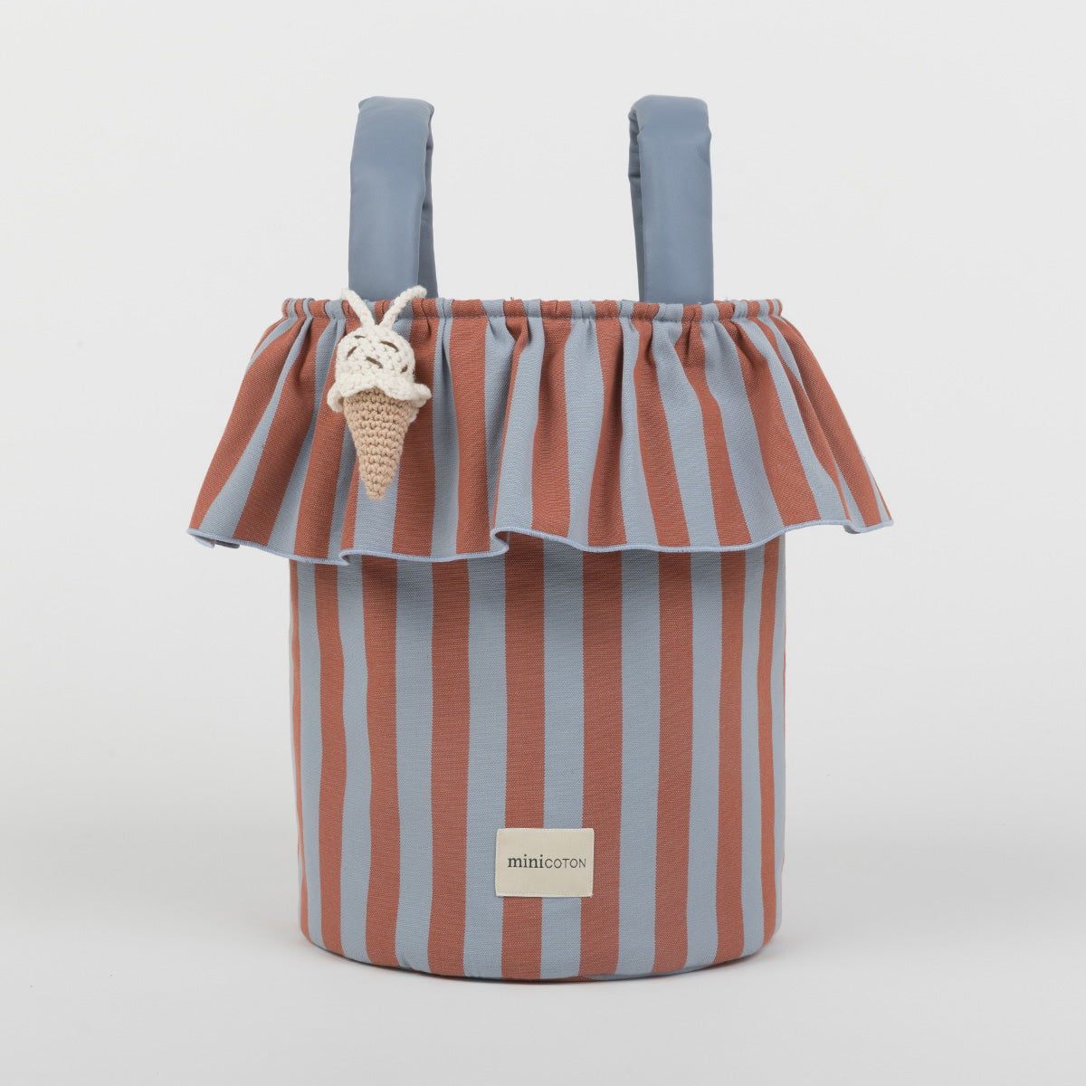 Basket Rayas - Red + Blue