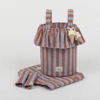 Basket Rayas - Red + Blue