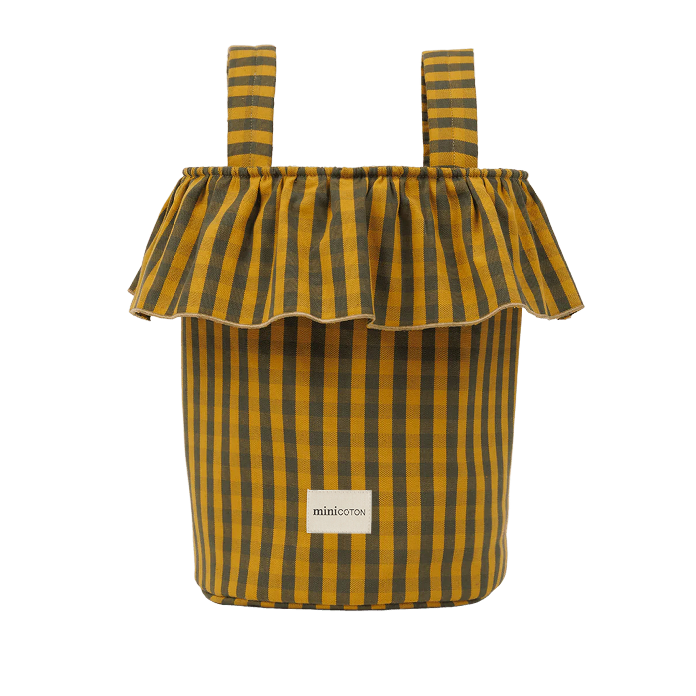 Basket Vichy - Olive + Gold
