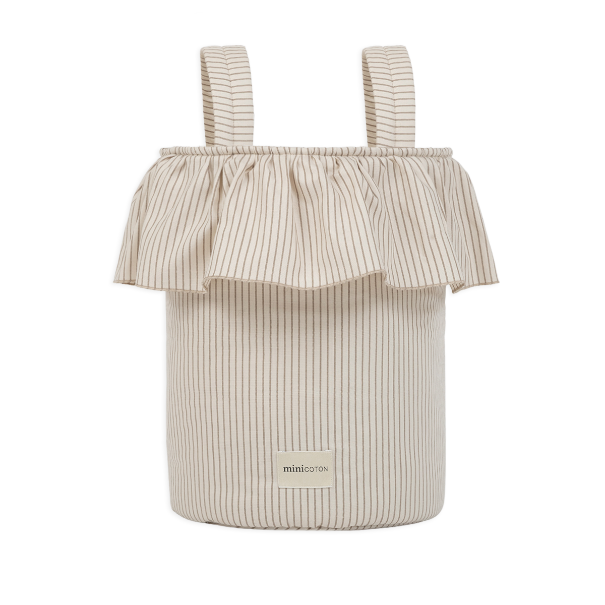 Cistell Mini Beige Stripes