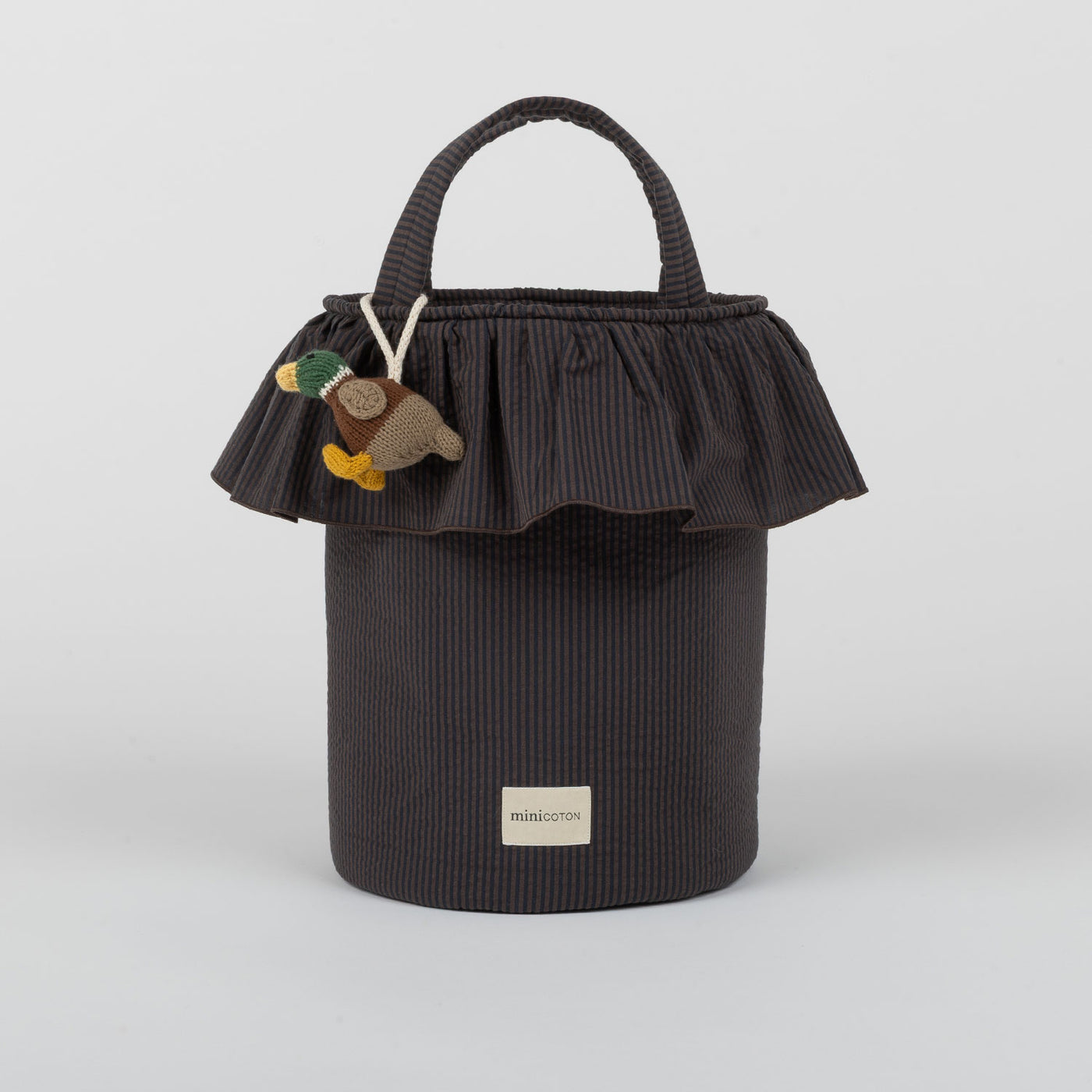 Basket Riscas Caramelo