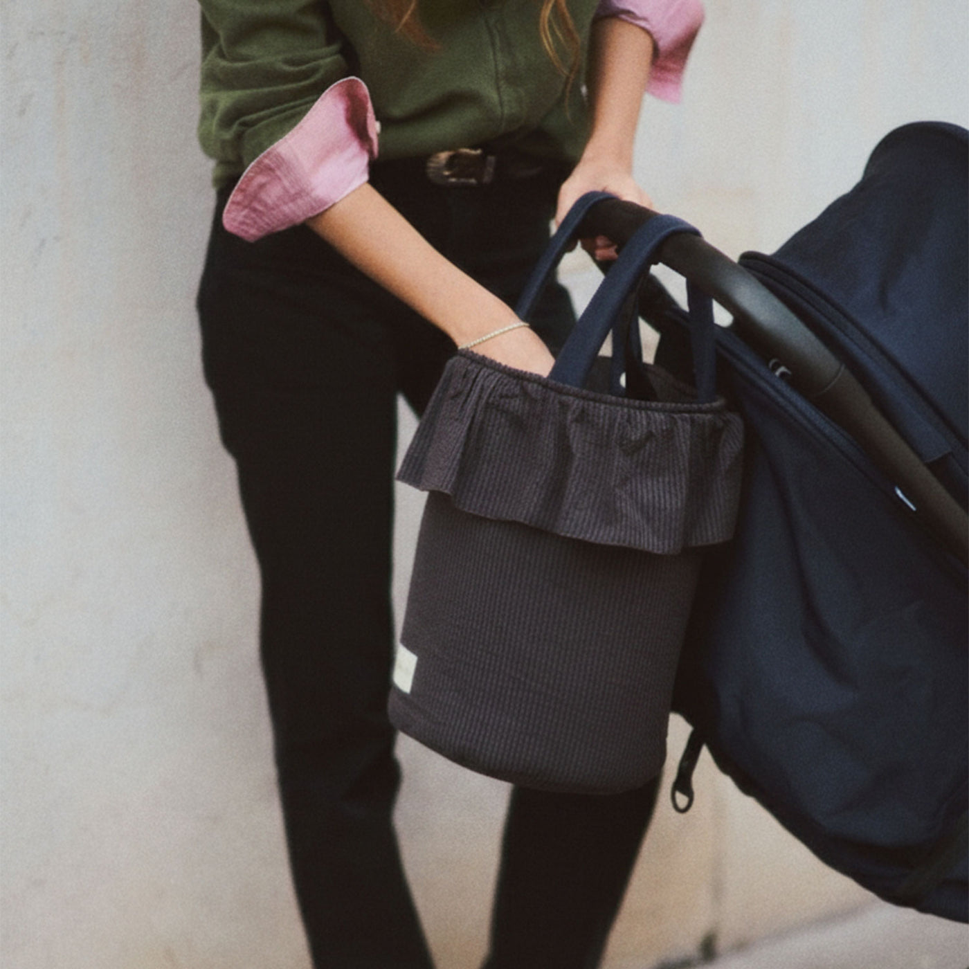 Basket Riscas Caramelo