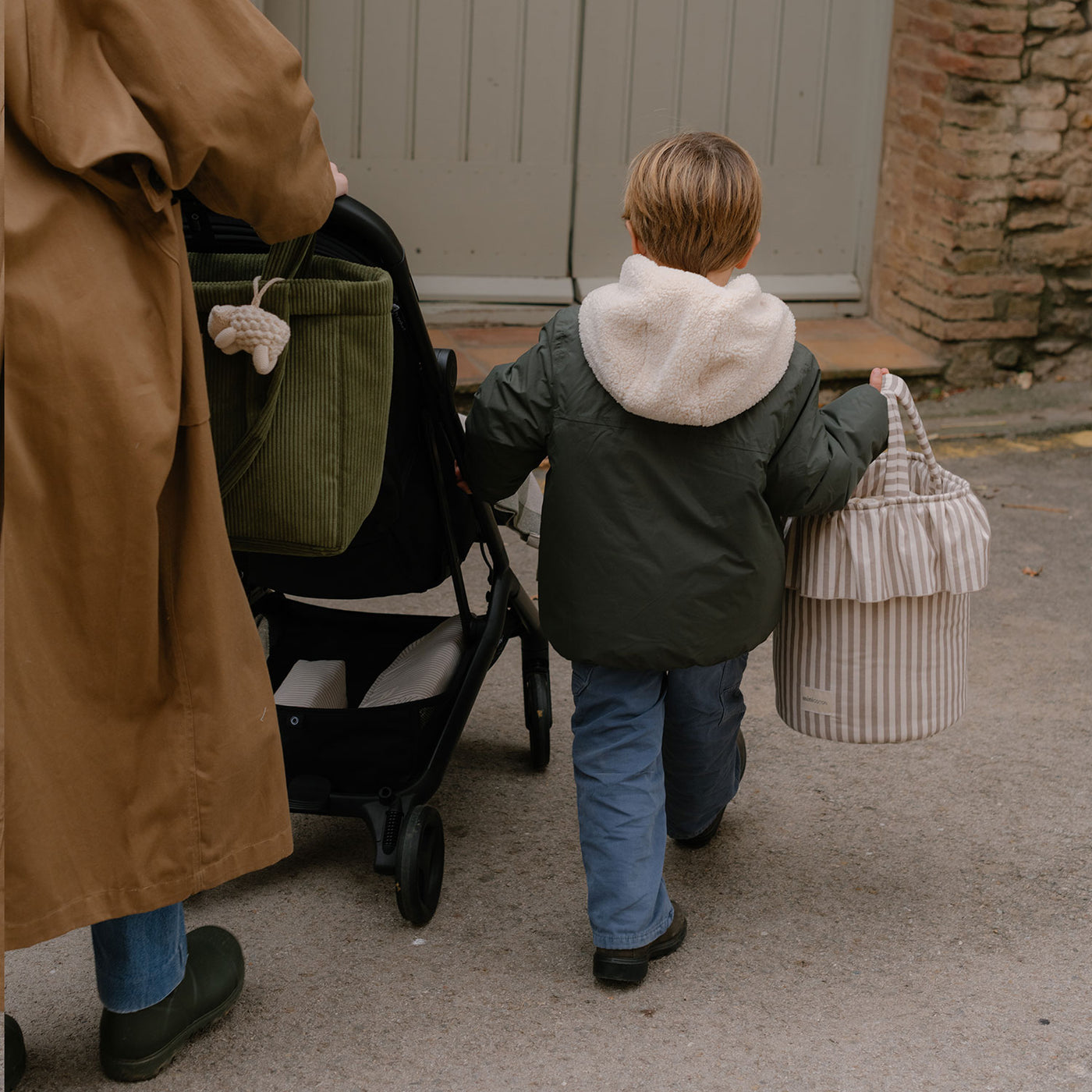 Basket Beige Stripes