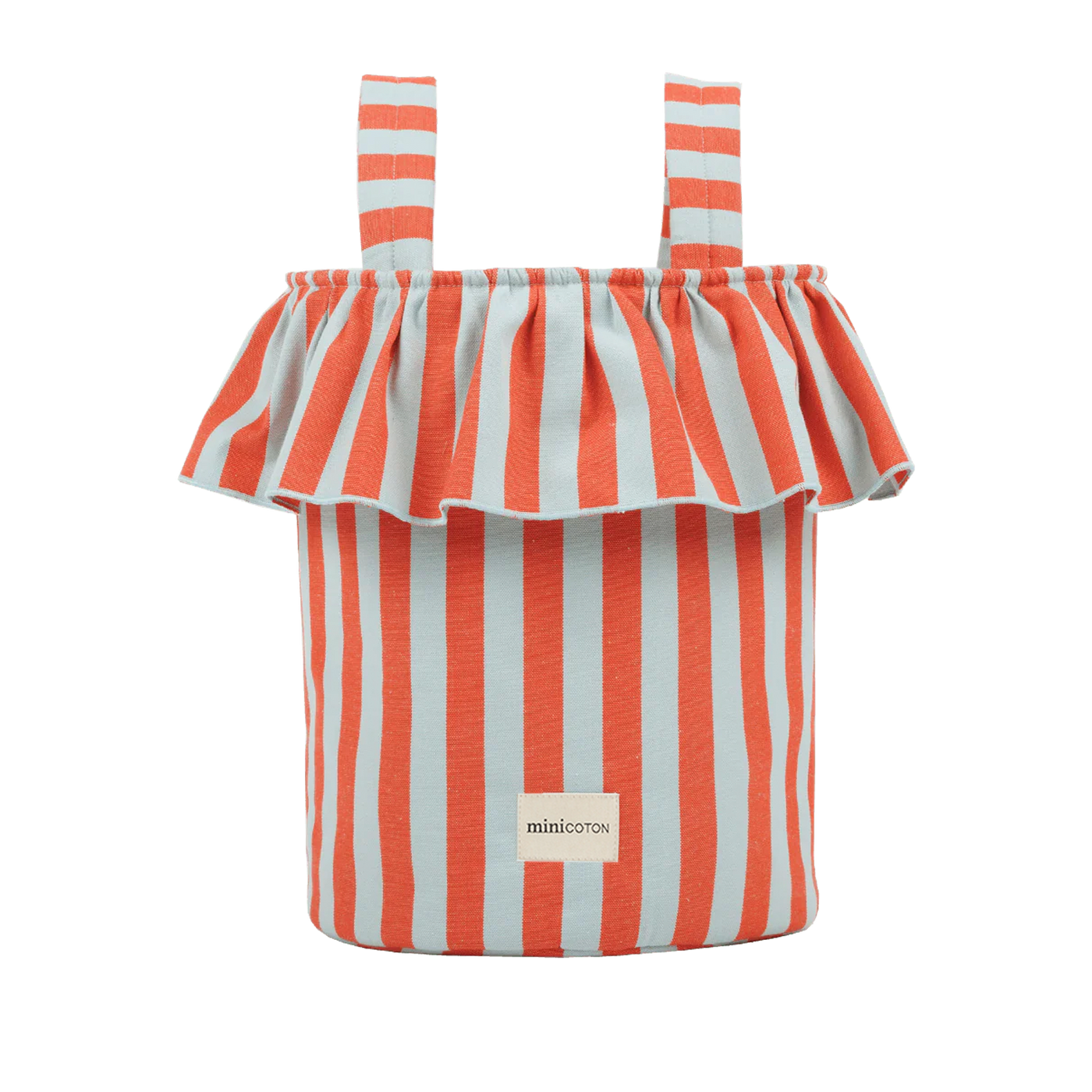 Basket Rayas - Coral + Aqua