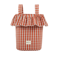 Basket Vichy - Rose + Red