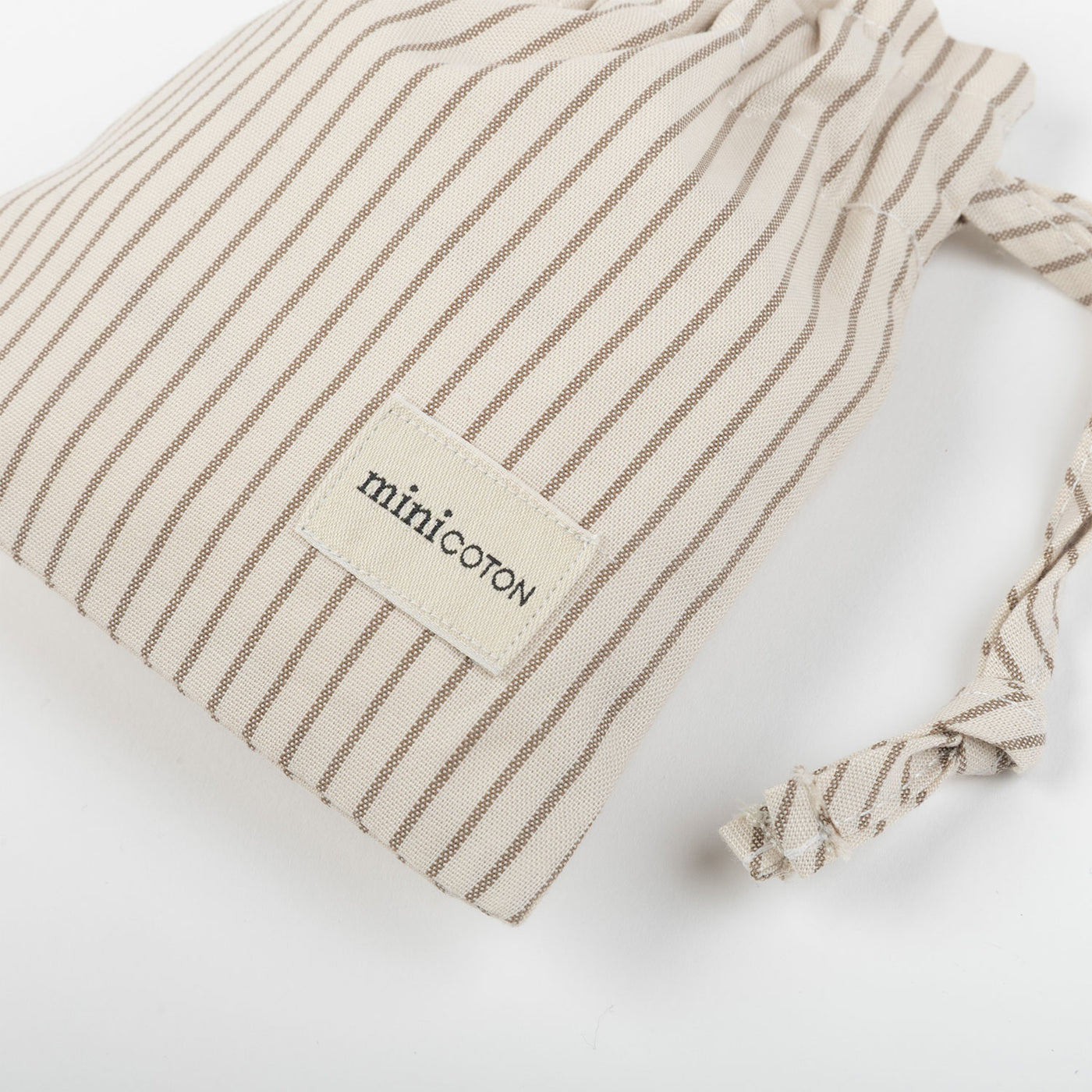 Bolsita Chupete Beige Stripes