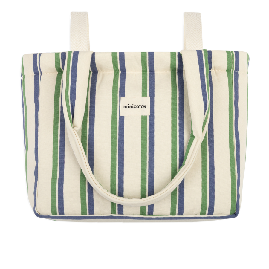 Bolsa Handle Blueberry + Green