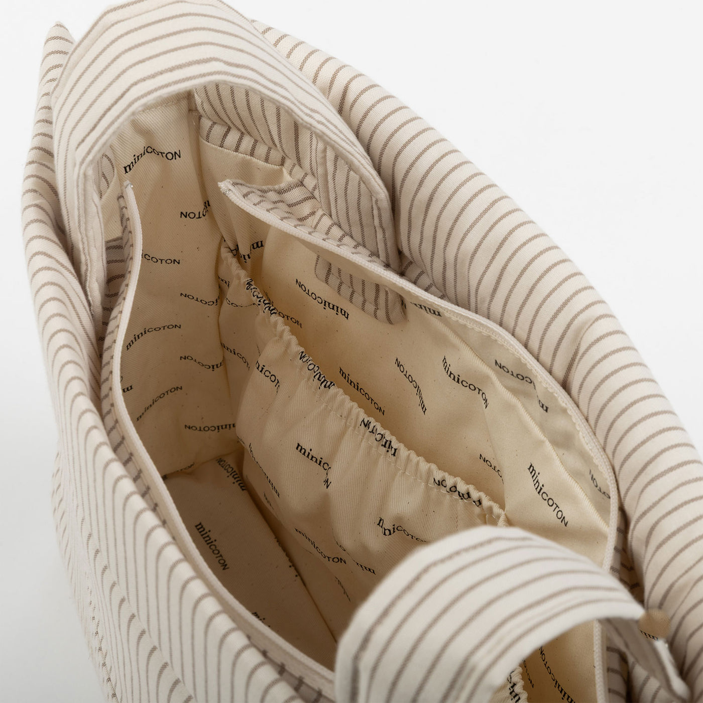 Bolsa Icon Beige Stripes