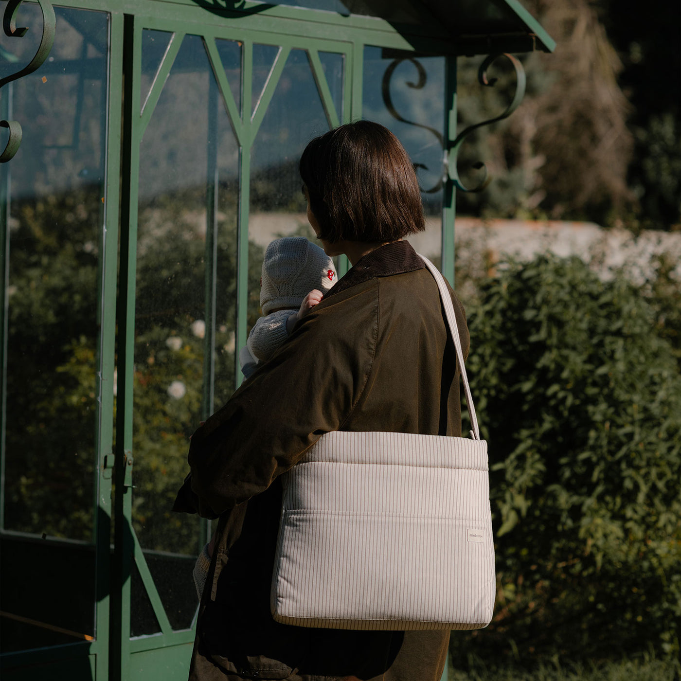 Bolsa Icon Beige Stripes