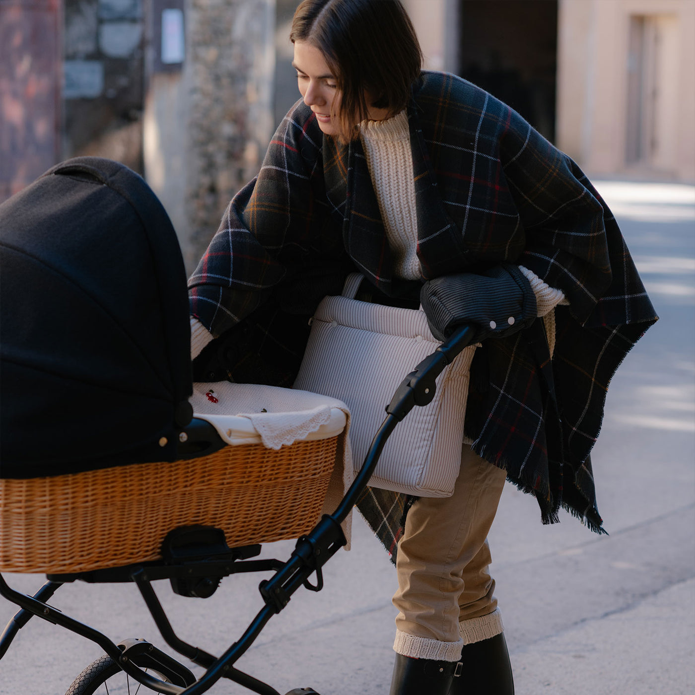 Bolsa Icon Beige Stripes