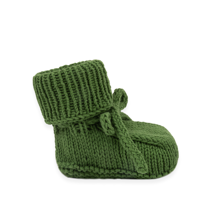 Booties Crochet Green