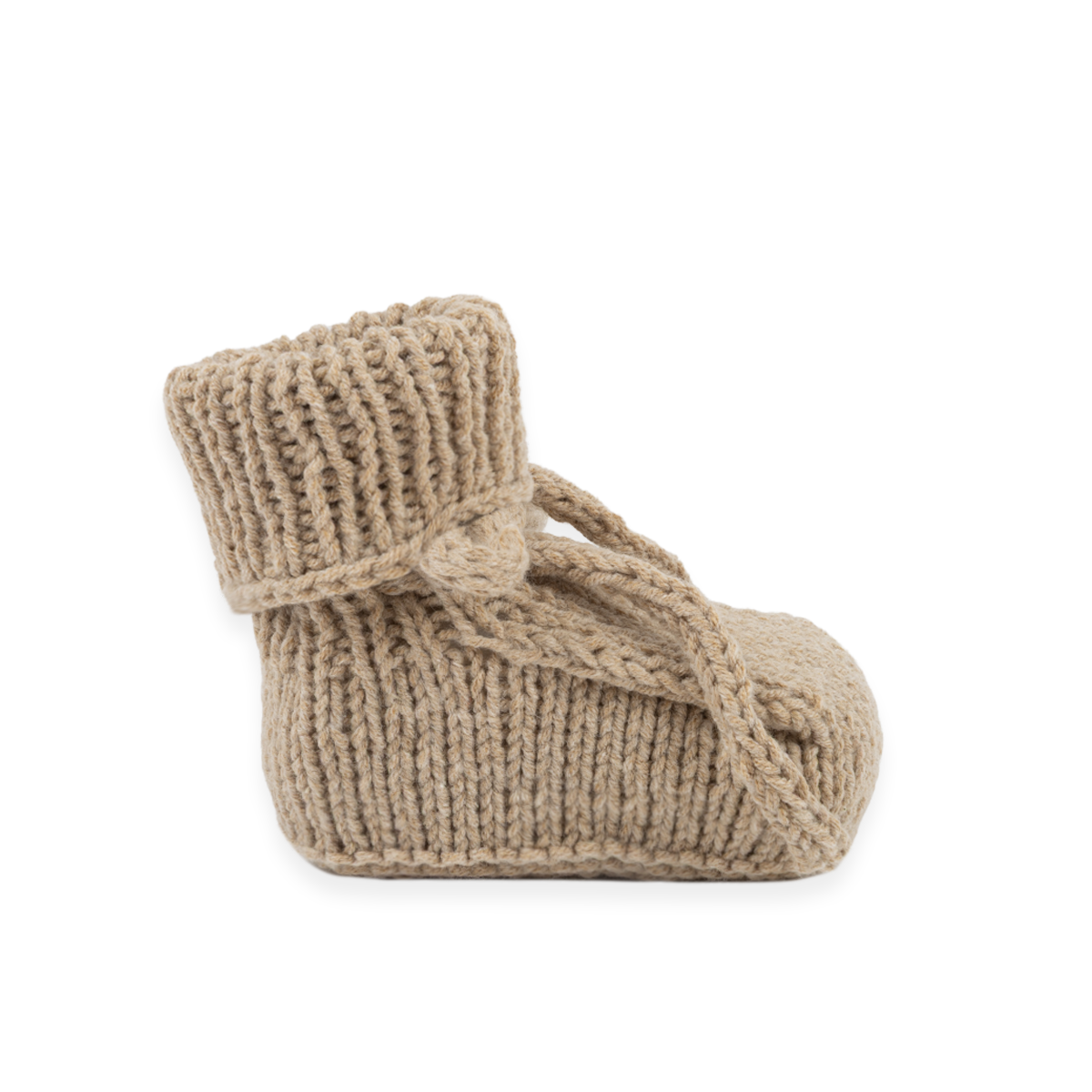 Booties Crochet Beige Melange