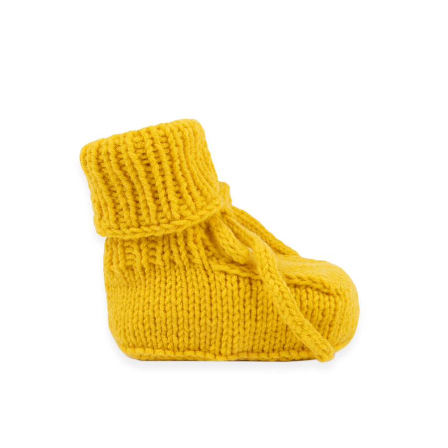 Booties Crochet Yellow