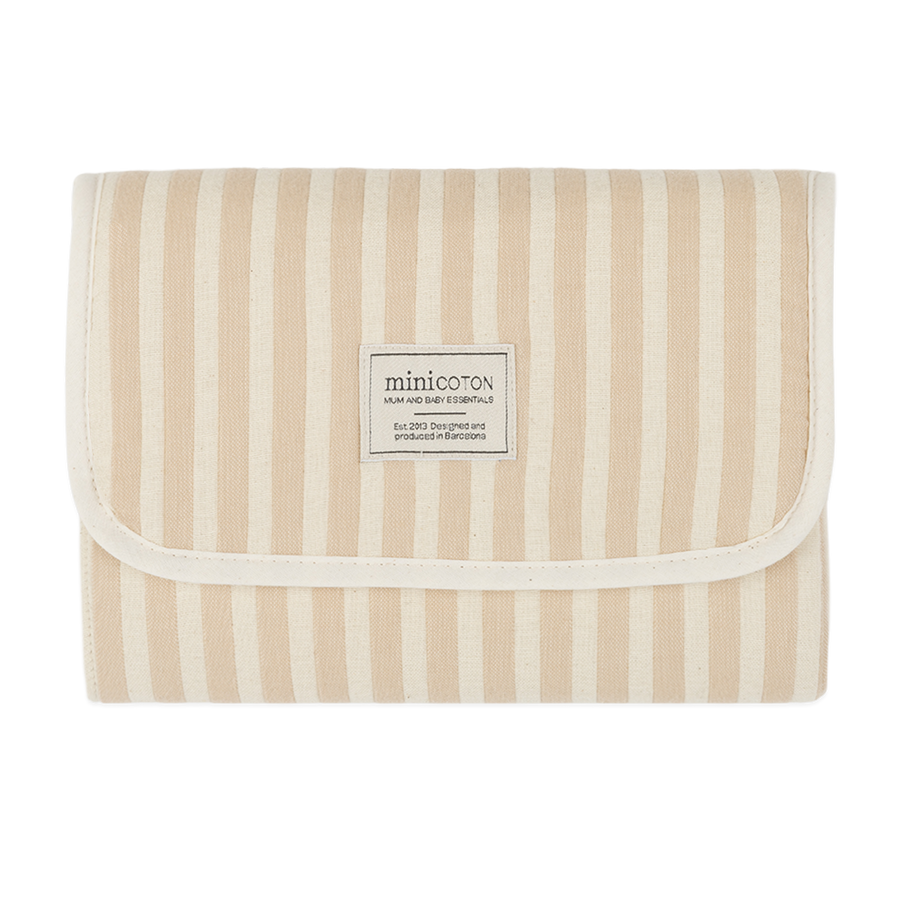 Cambiador Folded Rayas Nude