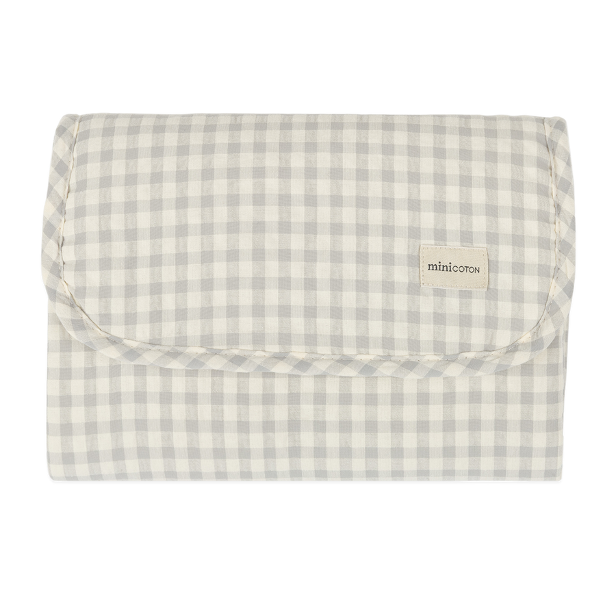 Cambiador Folded Vichy Blue